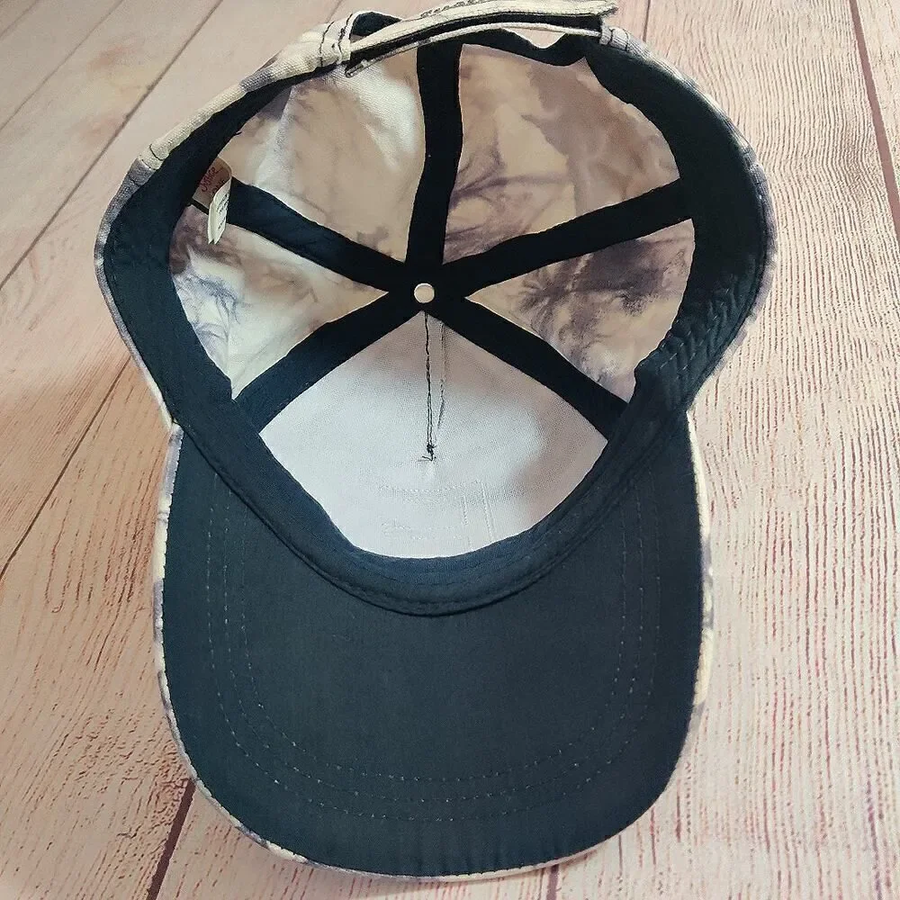 Justice youth iridescent letter E tie dye adjustable cap